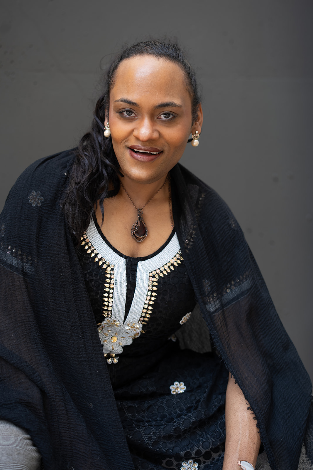 Portrait of the founder of Garam Masala Studios